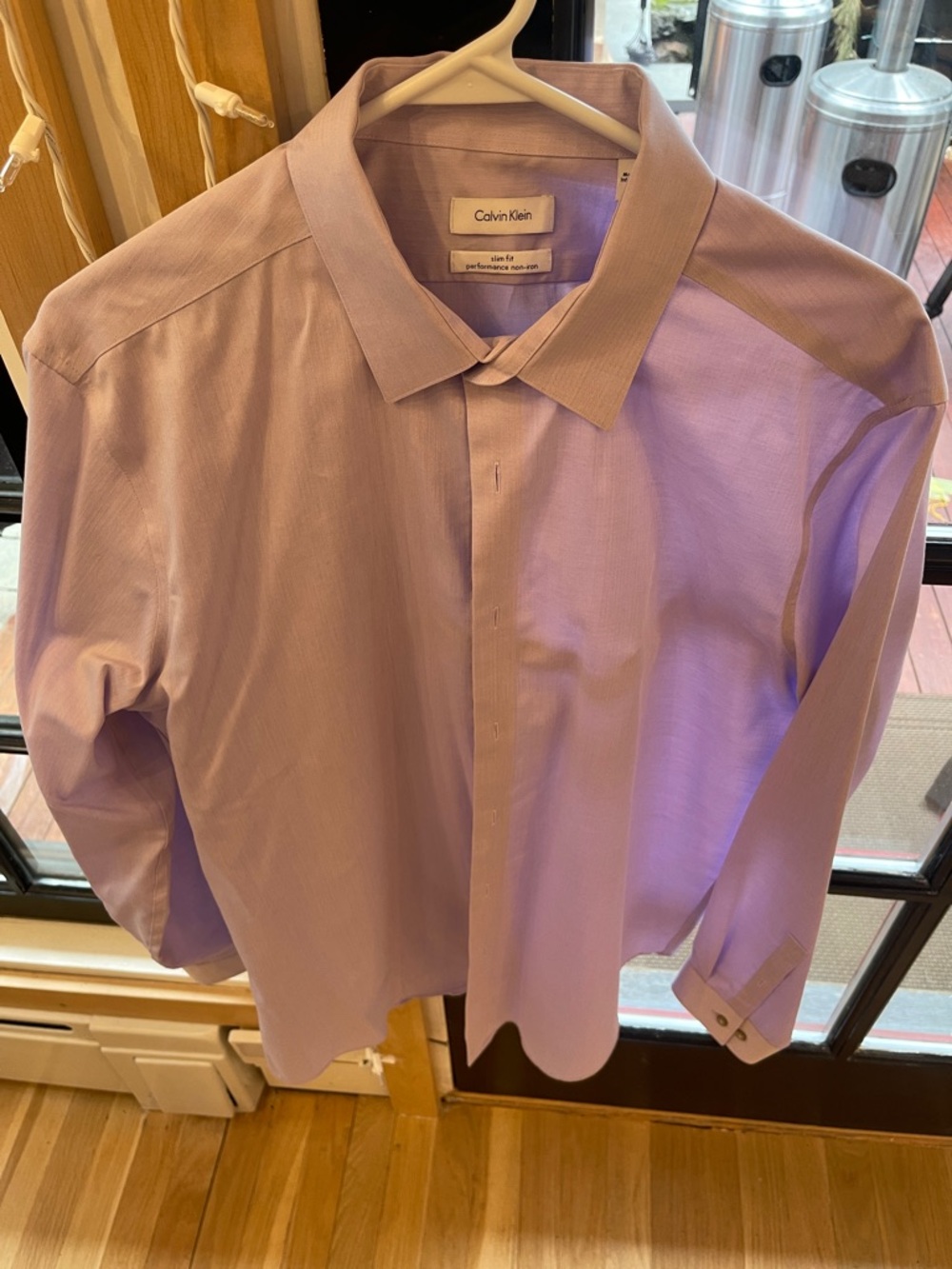 Calvin Klein Men's Light Lavender Dress Shirt